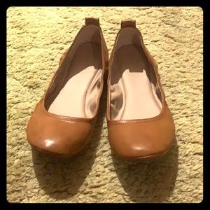 Cognac colored flats
